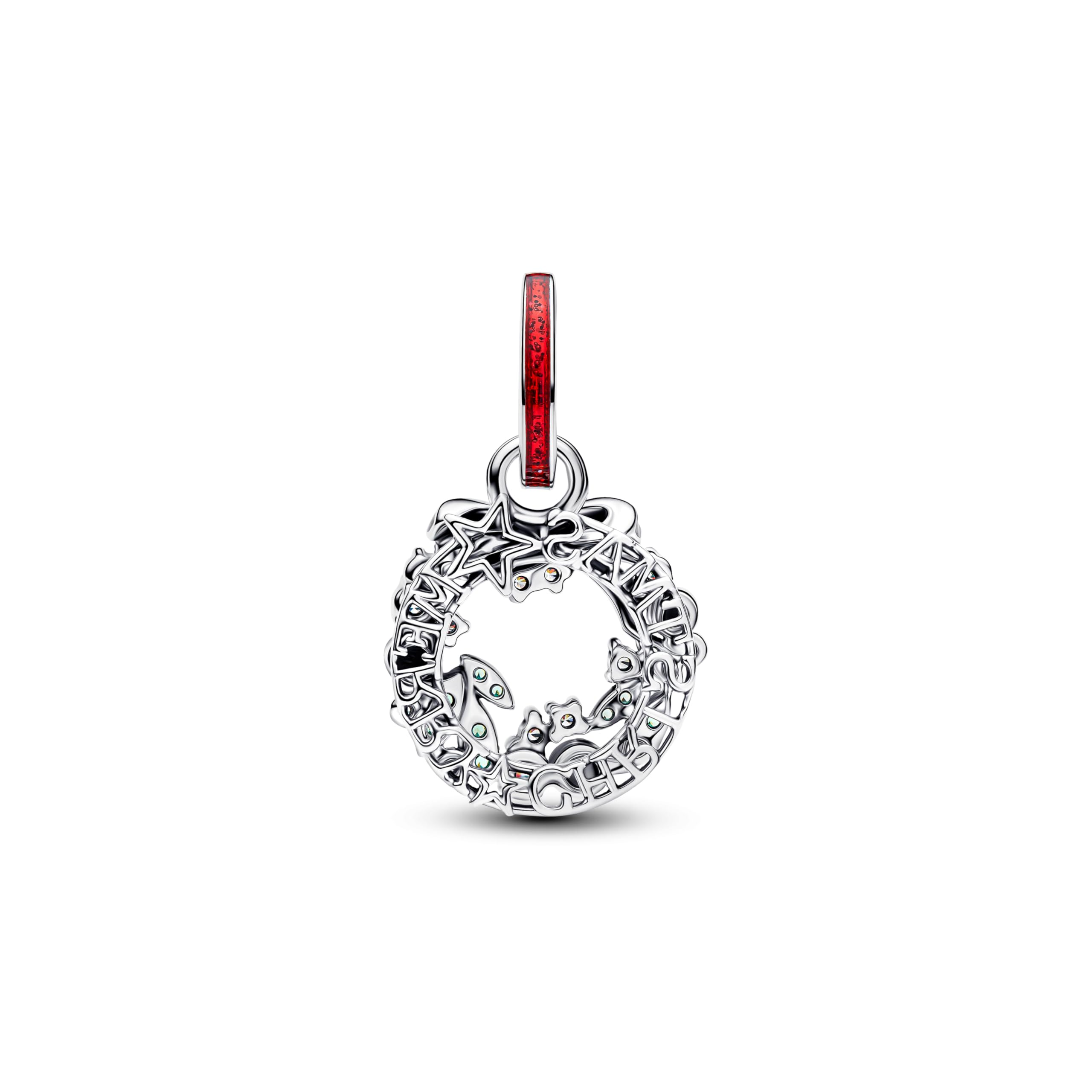 PANDORA Weihnachtskranz Doppelter Charm-Anhänger 794238C01 Charm Anhänger