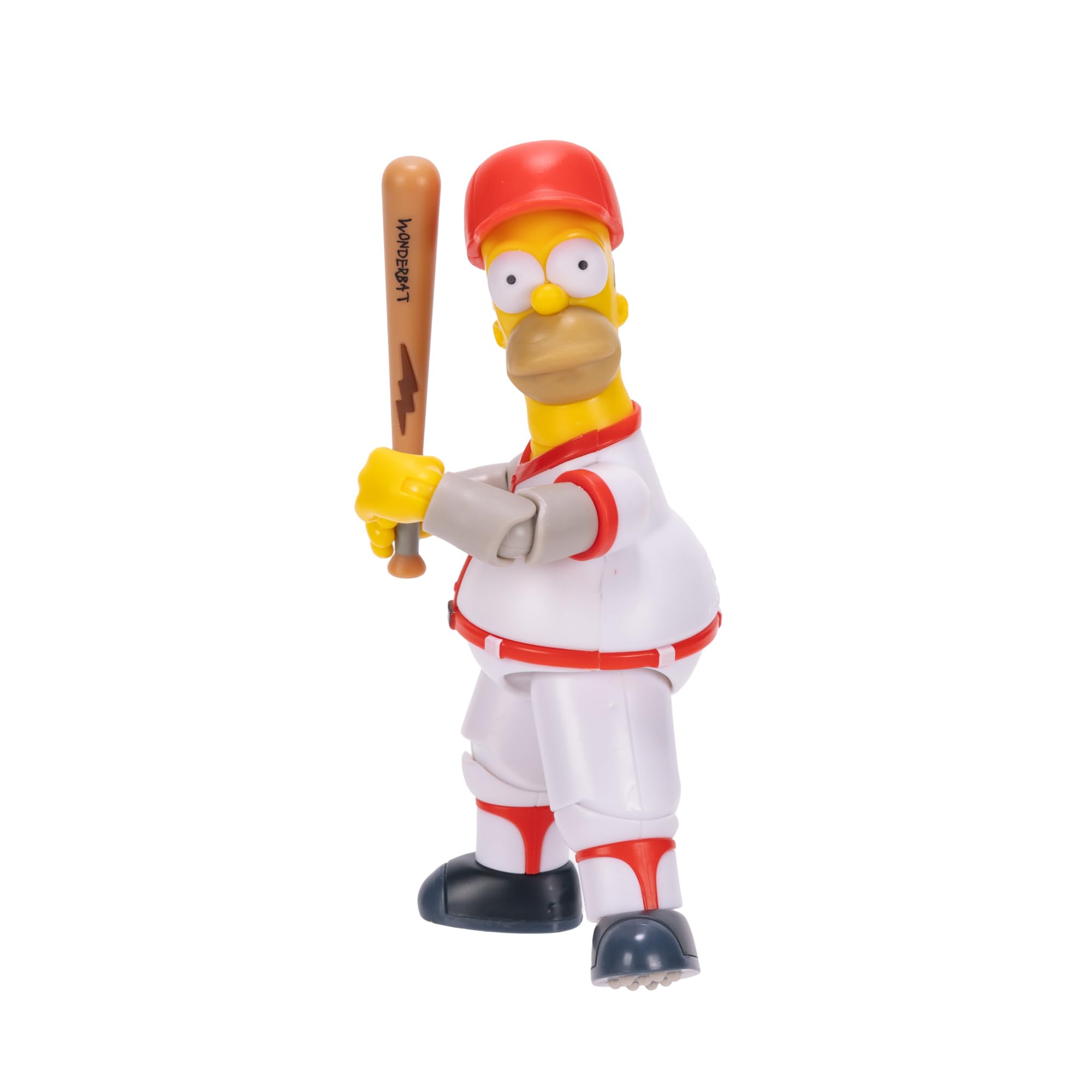 The Simpsons 5" Action Figure Baseball Homer with Bat and Removable Helmet Accessories Collectible Figure from Jakks Pacific's Wave #3 Officially Licensed