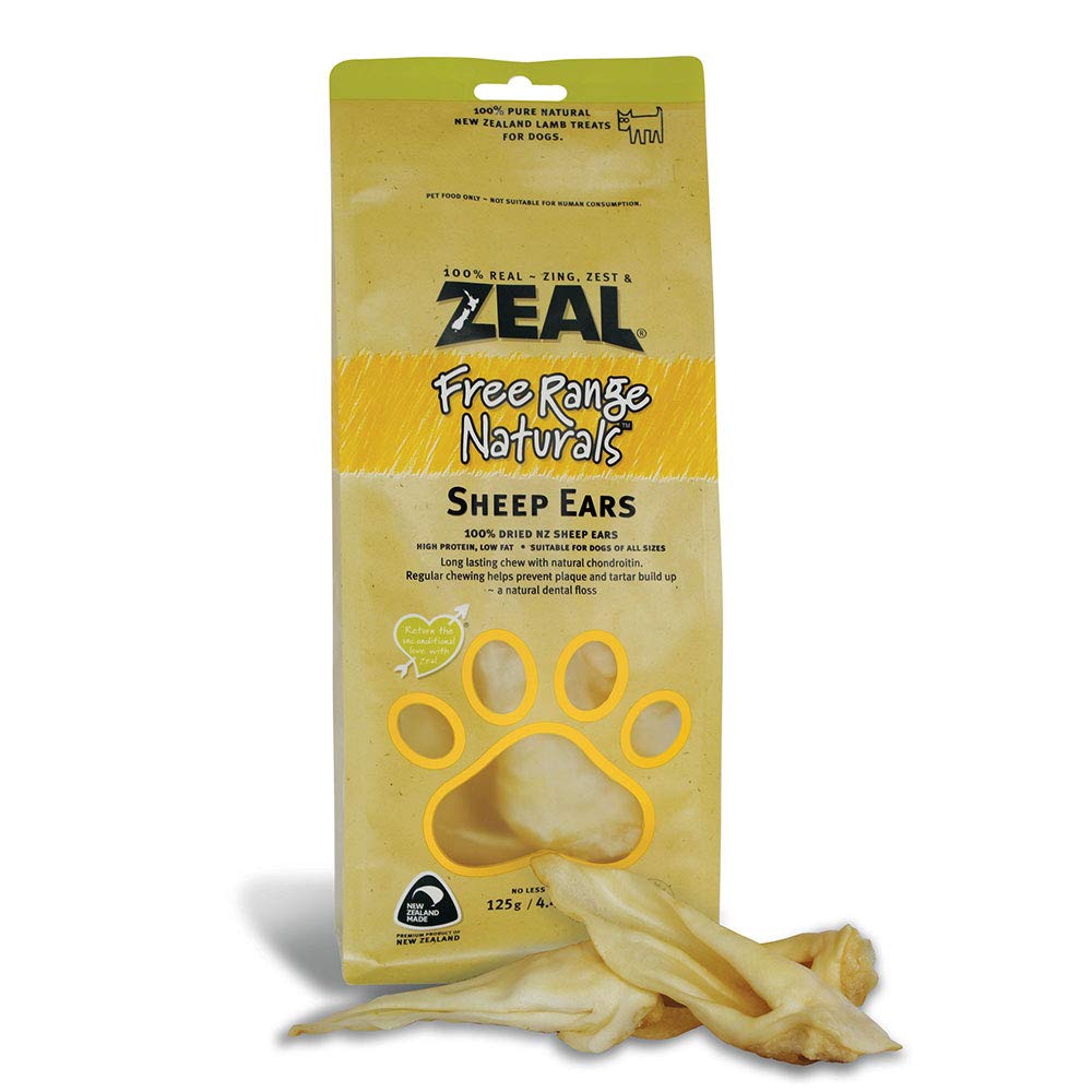 Zeal Natural Dog Treats Sheep Ears 125g