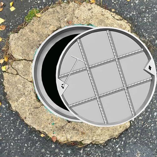 Couvercle de regard d'égout rond anti-corrosion en acier inoxydable pour fosse septique - 2