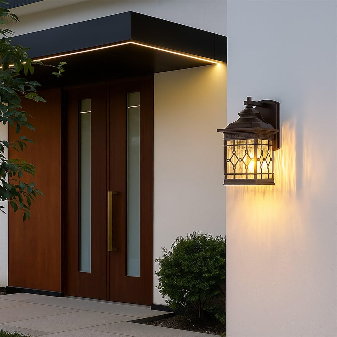 Whispering Homes Valhalla Outdoor Wall Light - Black-image-24