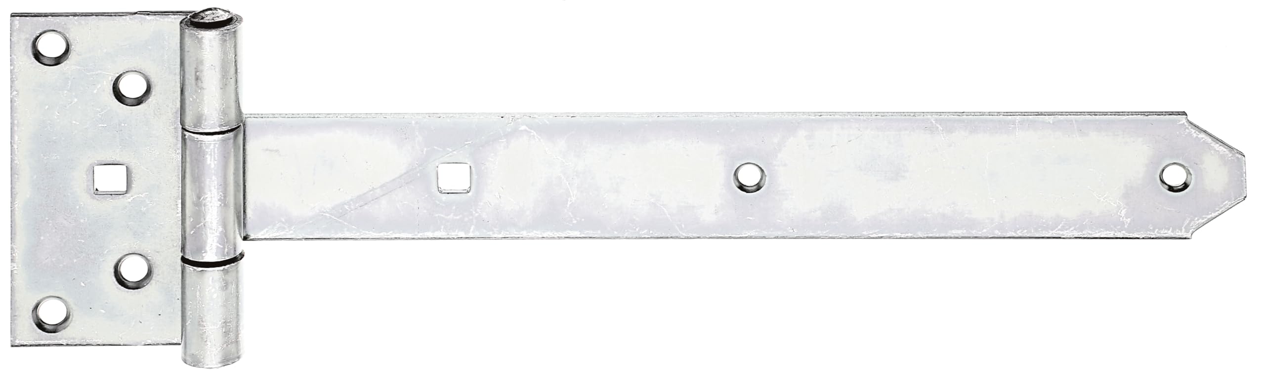 Alberts Steel 310912 Tee Hinge | With Pressed Pin | Electrogalvanised, Thick-Layer-Passivated | Strip 291 X 40 Mm | Hinge 103 X 59 Mm