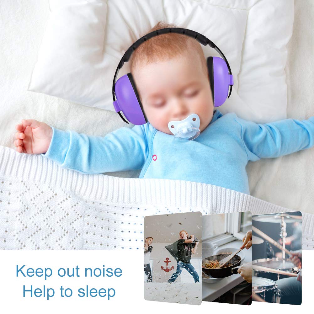 SYH&AQYE Noise Earmuff, Noise Reduction ty Ear Muffs, Sleep Hearing, Foldable Design Noise Concelling Earmuff for Children()