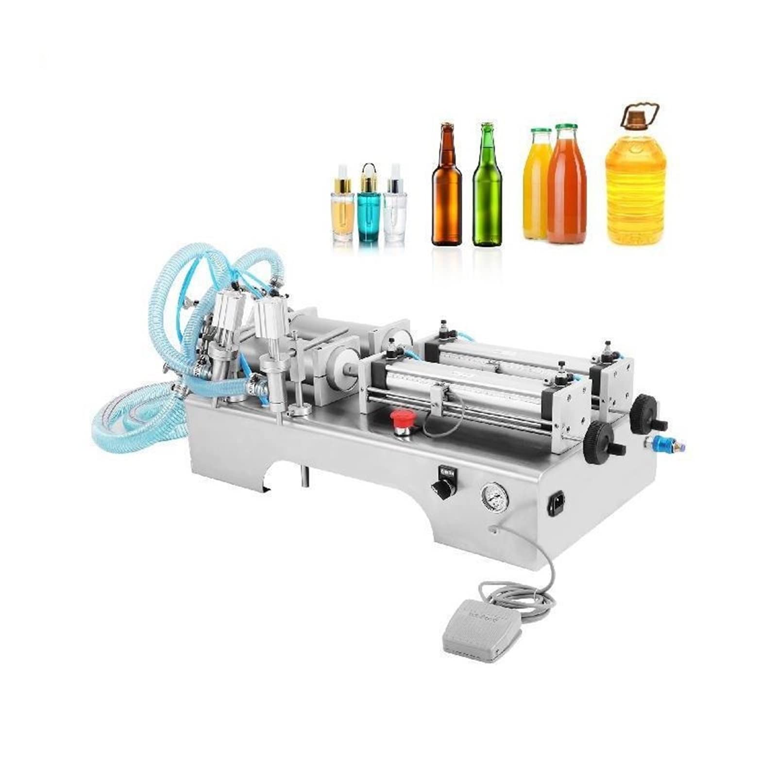 CVFRDD Pneumatic Liquid Filling Machine 100-1000ml Automatic Anti-drip Fluid For Food Beverage Cosmetic