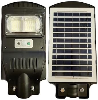 IMPRESSION LIGHTS Solar Street Lights 40Watt Waterproof Outdoor Night Lights Pole Street Lighting Motion Sensor, Daylight Automatic Solar Charging Metal Body White Lights -pack of 1