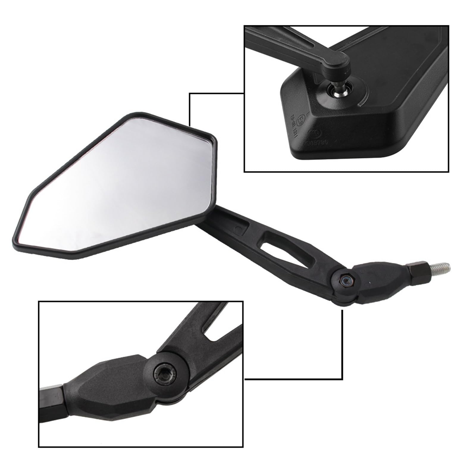 Specchietti Retrovisori Per Moto Specchietto Retrovisore Universale 10mm Adatto Per Bonneville Per Speed ​​Triple Per Street Triple Tiger Specchietti Manubrio