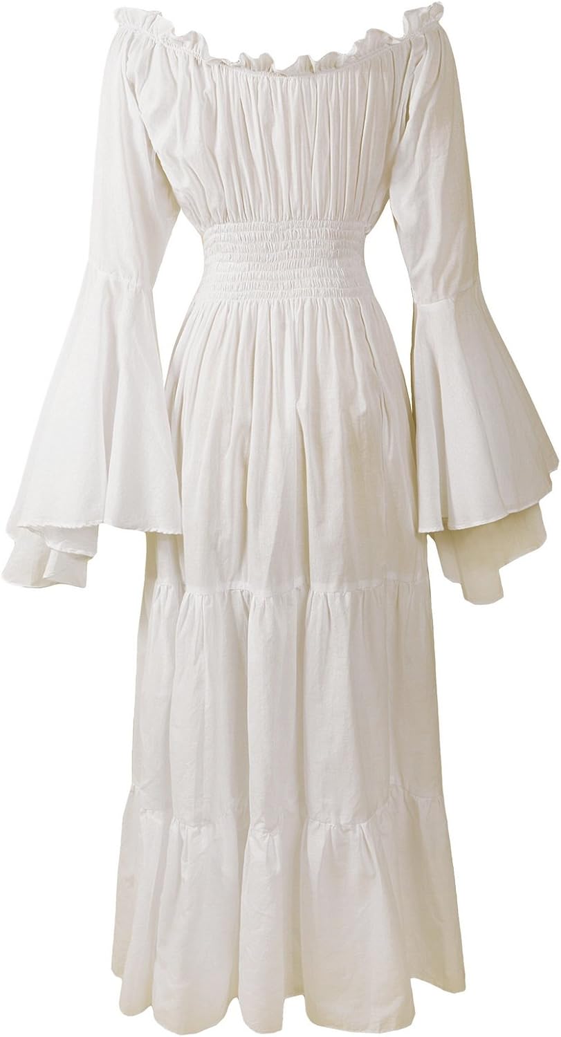 Renaissance Chemise 100% Cotton Medieval Dress Costume Mythic Mystic Forest Sword Mistress - Image 2