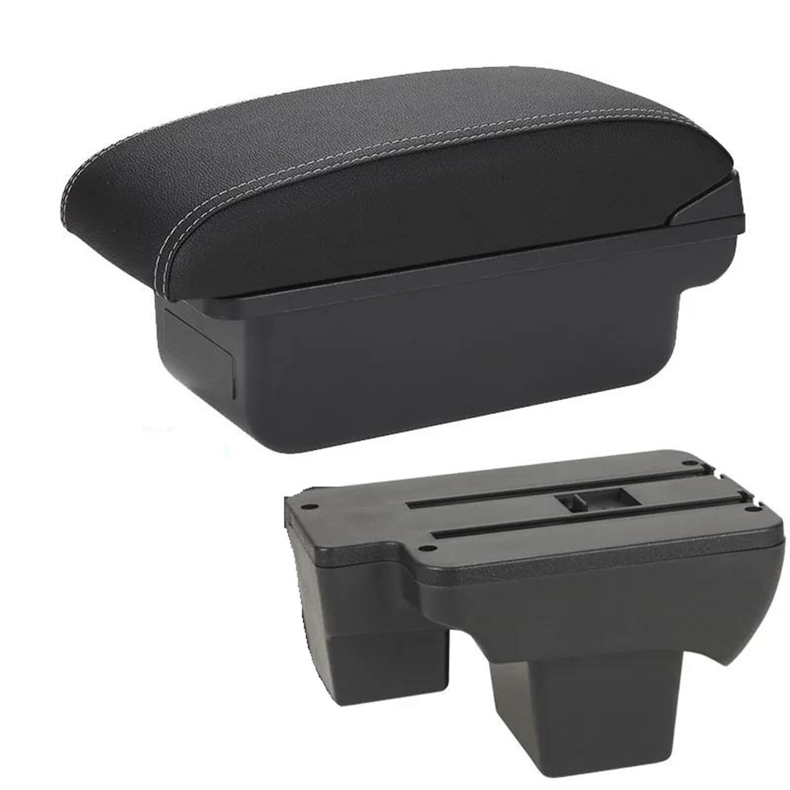 Ysdsls C3 Black White No Usb Armrest Box With Multifunctional Support Pu Upholstered Car Interior Modification Accessories For Polo 2019-2024