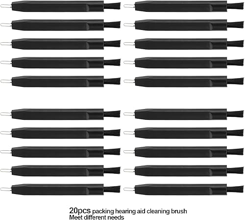 Miniatura 7 de 20 cepillos de limpieza para audífonos con imán de cera, para audífonos y auriculares, limpiador multifunción, herramientas de limpieza de