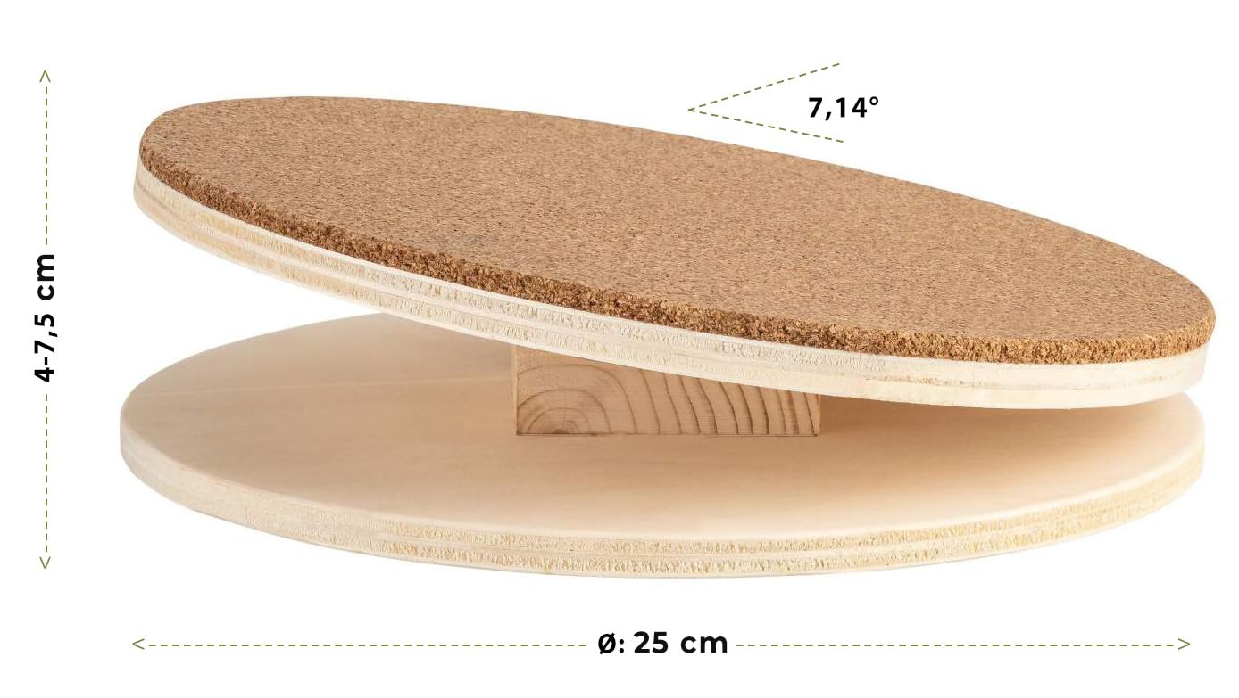 Plato de madera y corcho para hámsters y roedores | silencioso | juguete para roedores | material natural de corcho | alternativa a la rueda | accesorios para animales | juguete de hámster