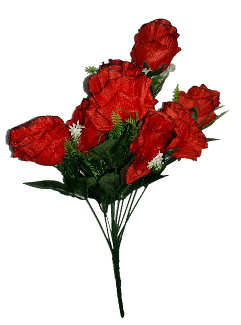 SPHINX ARTIFICIAL RED ROSES - 1 BUNCH