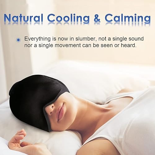 Miniatura 6 de Gorra para aliviar la migraña envoltura para la cabeza de hielo sombrero para aliviar el dolor de cabeza para la migraña para la tensión máscara de