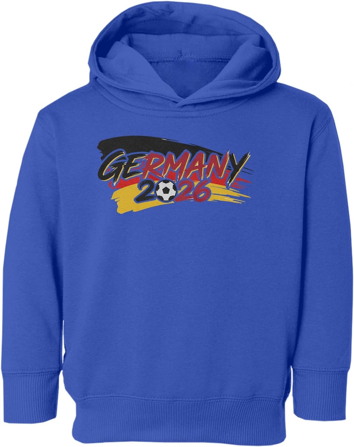 Germany Flag Logo Style Inspired - 2026 Soccer Fans Toddler Hooded Sweatshirt