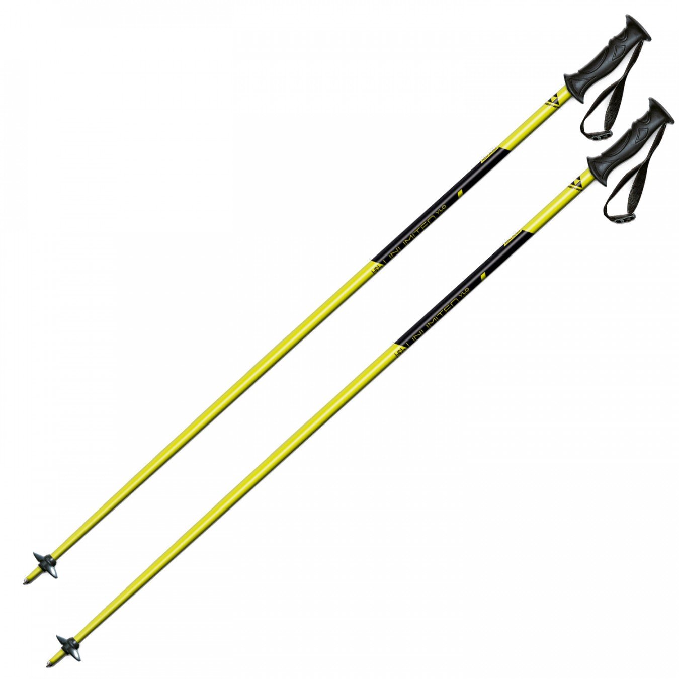 Fischer Unlimited Bastones de esquí, color amarillo, negro/amarillo, 130