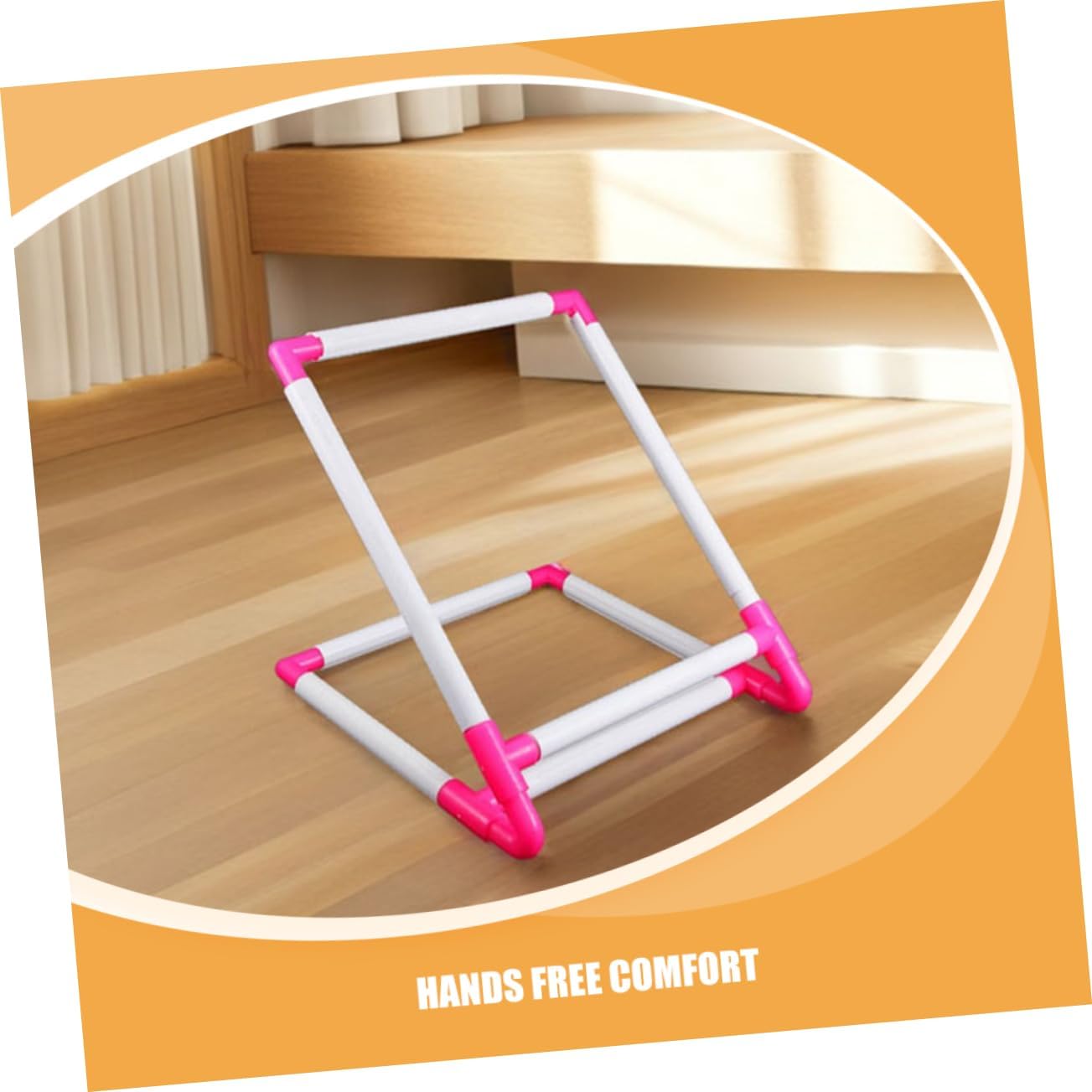 Homoyoyo Embroidery Hoop Stand Clamp Style Needlework Frame for Cross Stitch Quilting Projects Space Saving Tabletop Design Adaptable Dimensions for Crafting