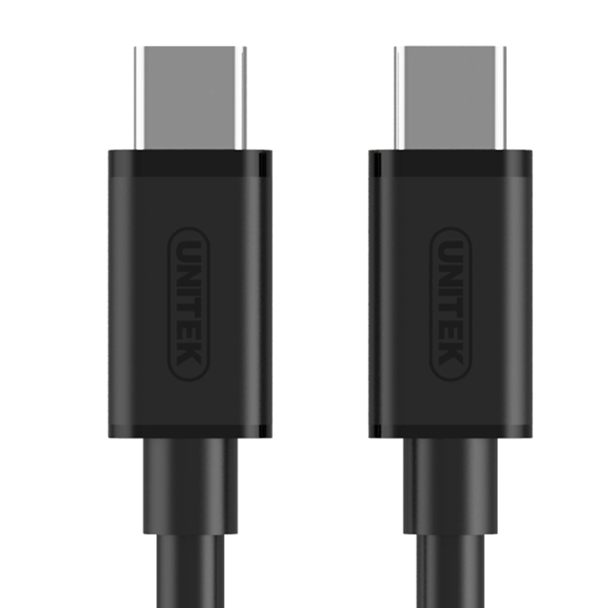 UNITEK Y-C477BK USB3.1 USB-C-Kablo m/1m Siyah