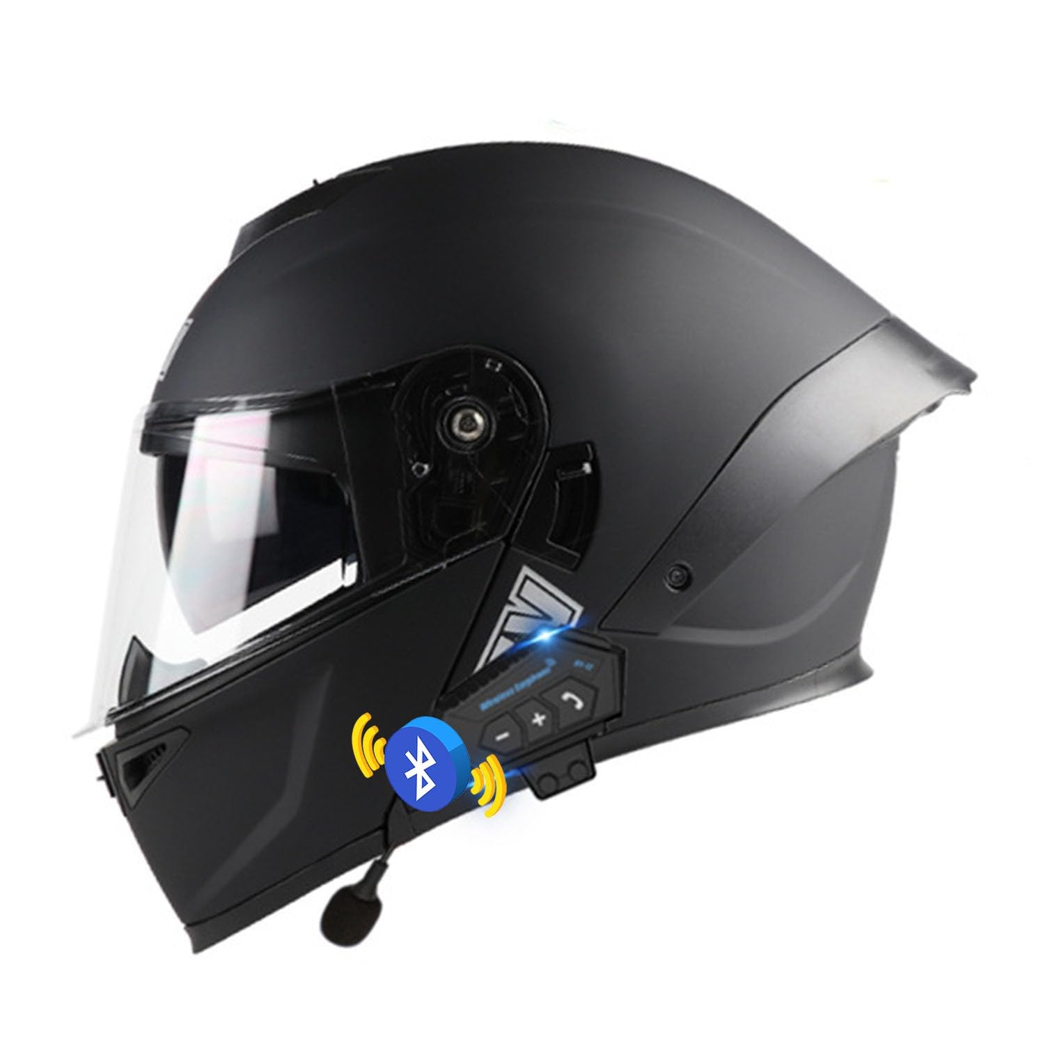 Bluetooth Modulaire Geïntegreerde Motorhelm Flip Integraalhelm ECE-Certificering Opklapbare Helm Voor Volwassen Mannen En Vrouwen Bluetooth Modulaire