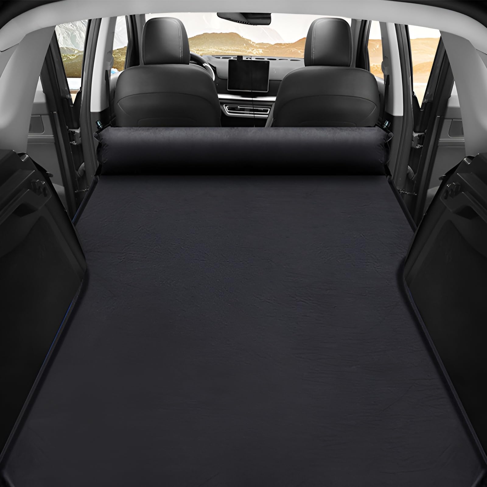 zjxtnb Auto Luftmatratze Für BMW M3 Sedan E36 E90 F80 G80 / Touring G81, Aufblasbare Automatratze Dachzelt Reisen Tragbares Faltbare Schlafbett Camping-Schlafkissen,Black Sport & Freizeit
