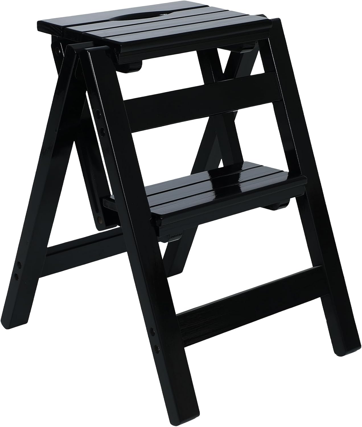 Thyle Wood Ladder Chair Folding 2 Step Stools Foldable