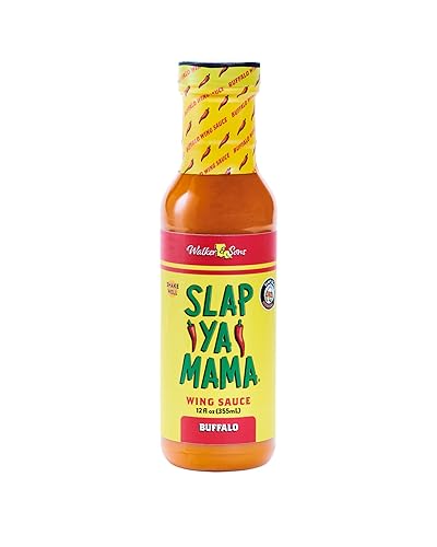 Slap Ya Mama Buffalo Wing Sauce - 12 onzas (salsa de ala, 12 onzas (paquete de 4)