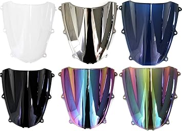 Motor Double Bubble WindScreen Autobike Wind Screen Windshield Wind Deflectors Motorcycle screen Airflow Fit For Honda CBR600RR F5 CBR 600RR F5 2005 2006 Black
