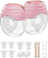 Vista 1 de Roabger Extractor de leche, extractor de leche manos libres, extractor de leche portátil con 3 modos y 8 niveles, extractores de leche eléctricos