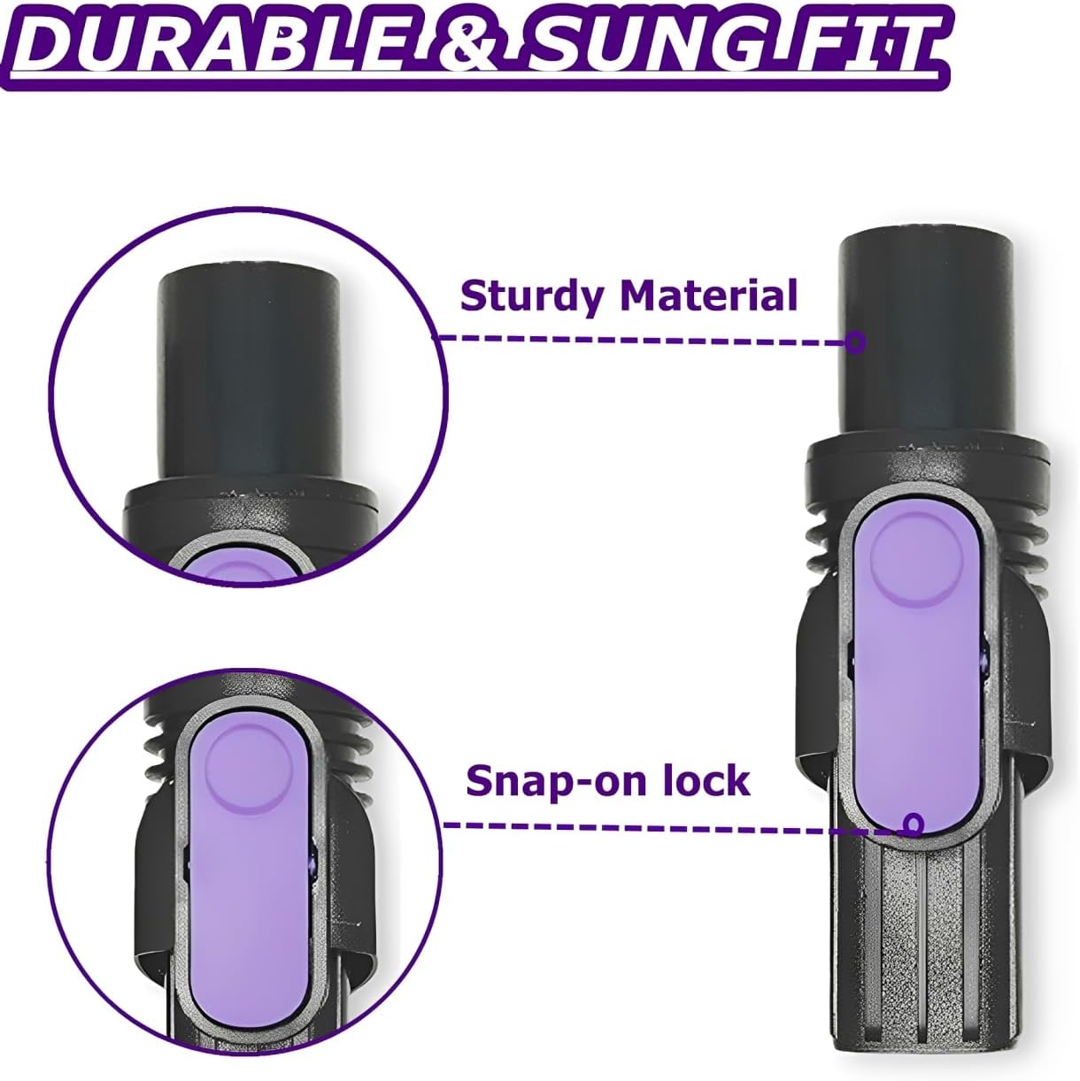 32mm Vacuum Adapter Replacement Part for IZ462H IZ482H IX141 IZ163H IZ363HT, D-Shape Connector Compatible With IX/IZ Series Cordless Vacuums