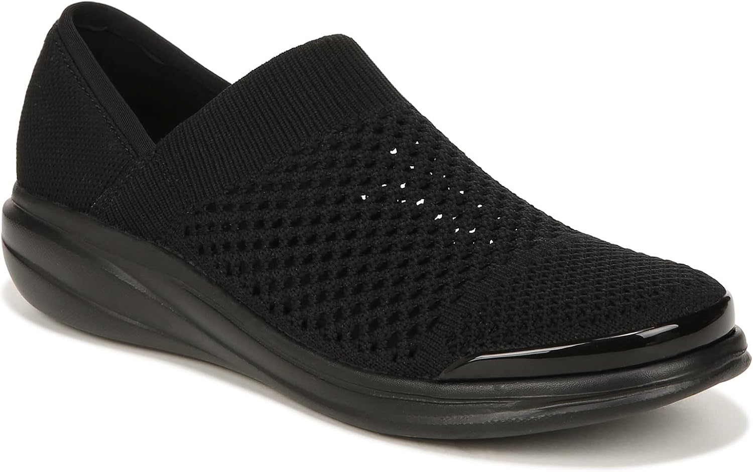 LifeStride Womens Charlene Washable Slip On Sneakers Black 8 M