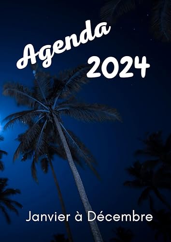 Agenda 2024 - Janvier à Décembre: Agenda gros caractères - Format A4 - Idéal pour les malvoyants - Une double page pour une semaine - Calendrier semainier