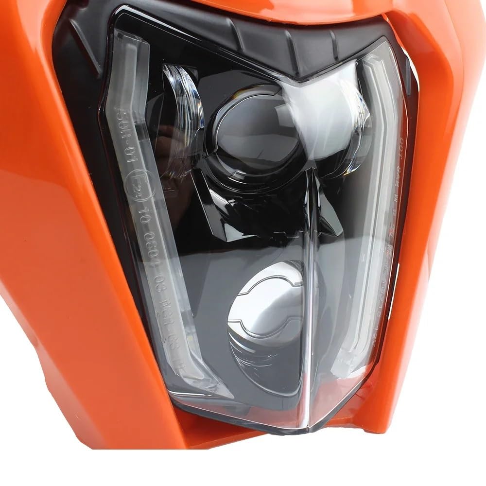 Dirt Bike Reflektor Pasuje do EXC SXF XC XCF 150 250 300 350 Pit motor terenowy Motocross akcesoria płyta reflektorów LED maska
