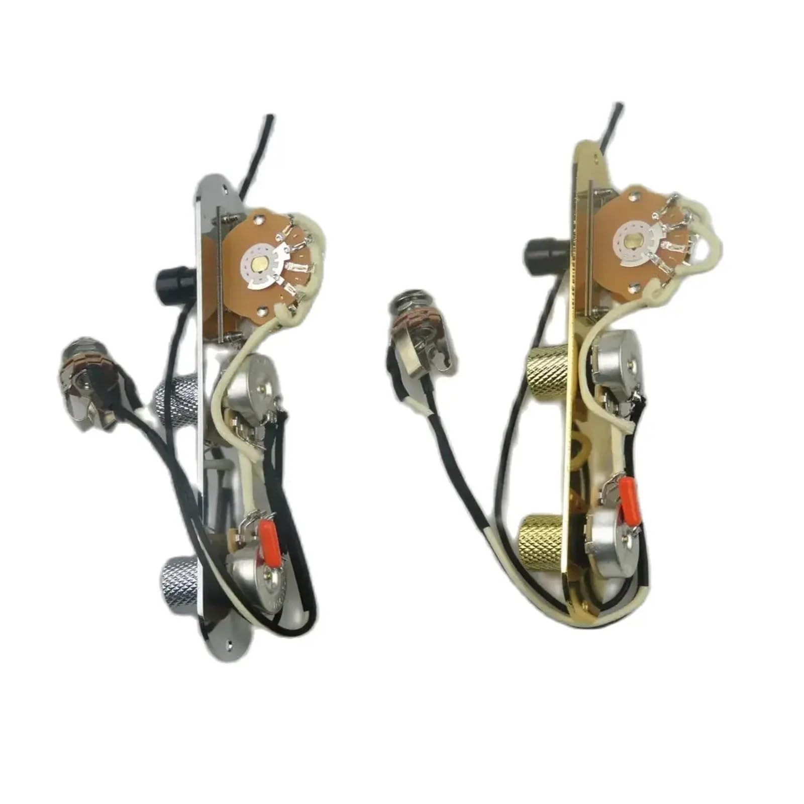 Arnés de cableado for pastilla de guitarra, potenciómetro de eje de cobre de 250K, aplicable a guitarra eléctrica TL(GOLDEN)