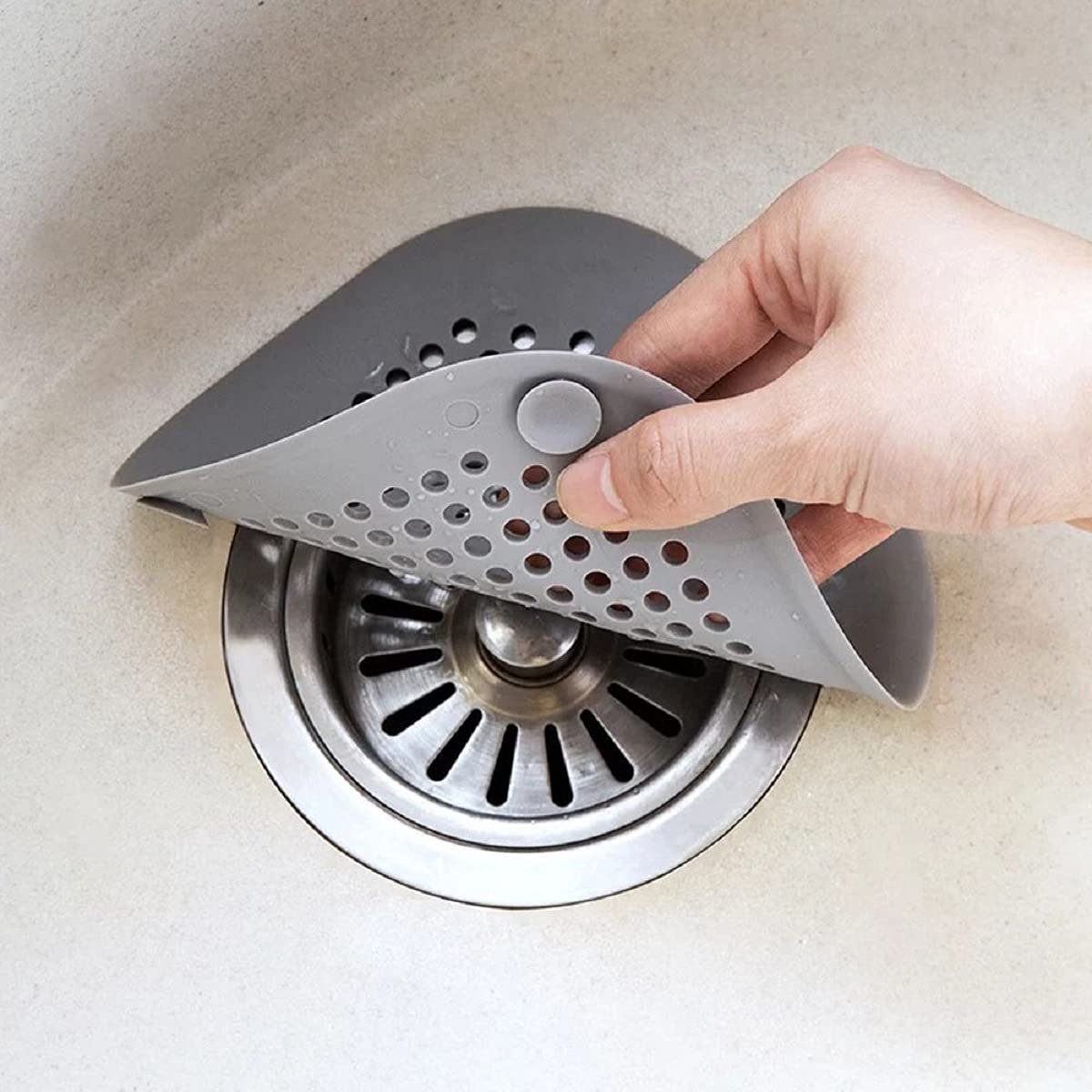 Filtre à Cheveux Pour Drain De Douche/baignoire - En Silicone, Adapté Aux Bonde Pop-up Et Classiques - 8
