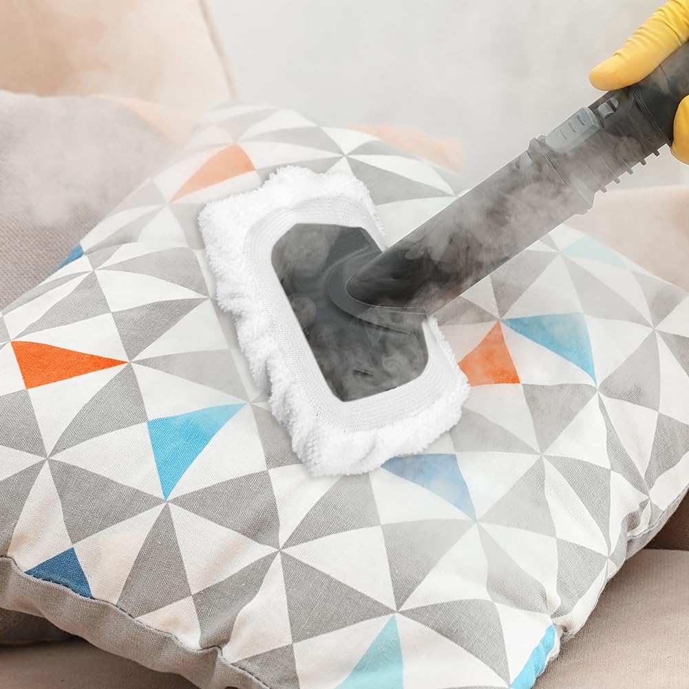 Vhbw 5x Panno Compatibile Con Vileda Steam One XXL Scopa A Vapore Microfibra Bianco Rosso 69341423