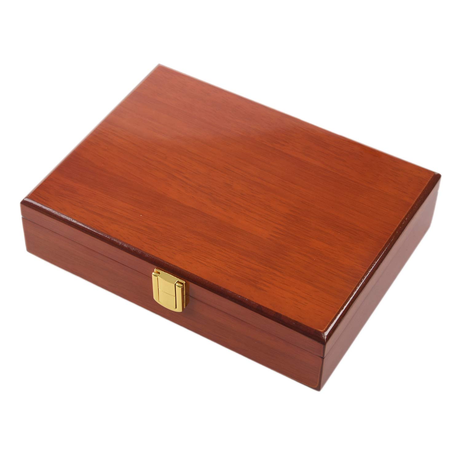 Jaopary Vintage Wooden Showcase Box Display Jewelry Display for Rings Earrings Cufflinks