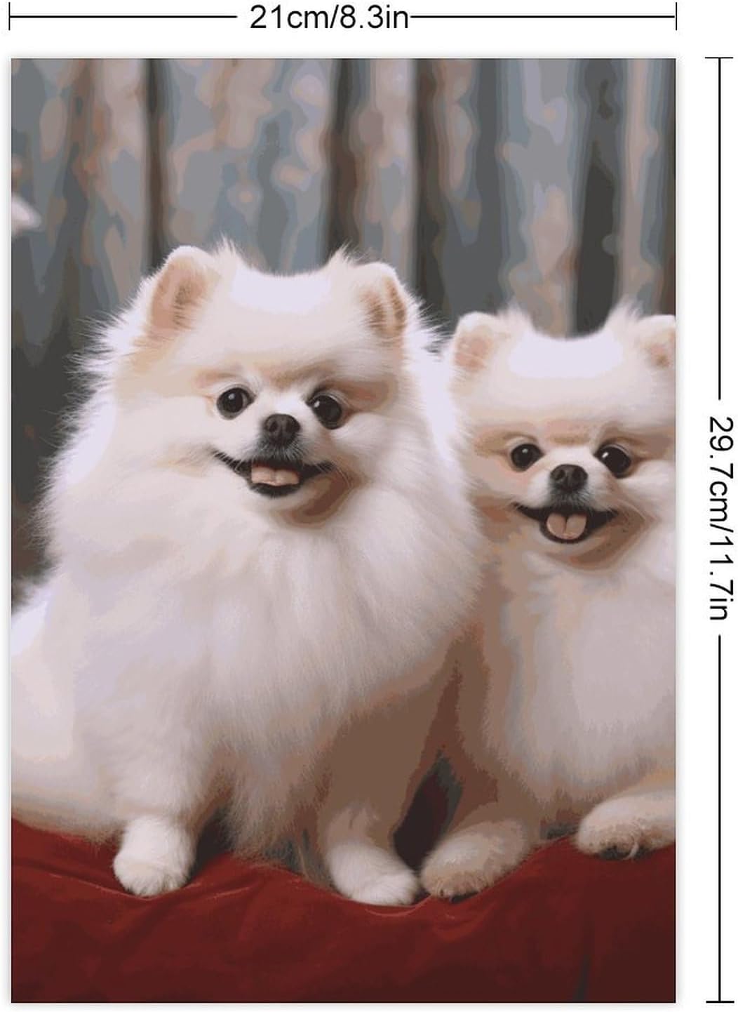 Cute Stickers Waterproof Funny Short-haired Pomeranian Dog Stickers for Water Bottles Laptop Decor