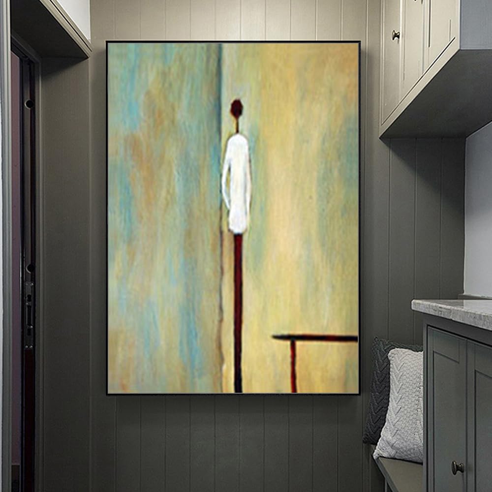 Mintura Ölgemälde auf Leinwand handgemalt 60x90 cm mit Rahmen moderne Wandkunst