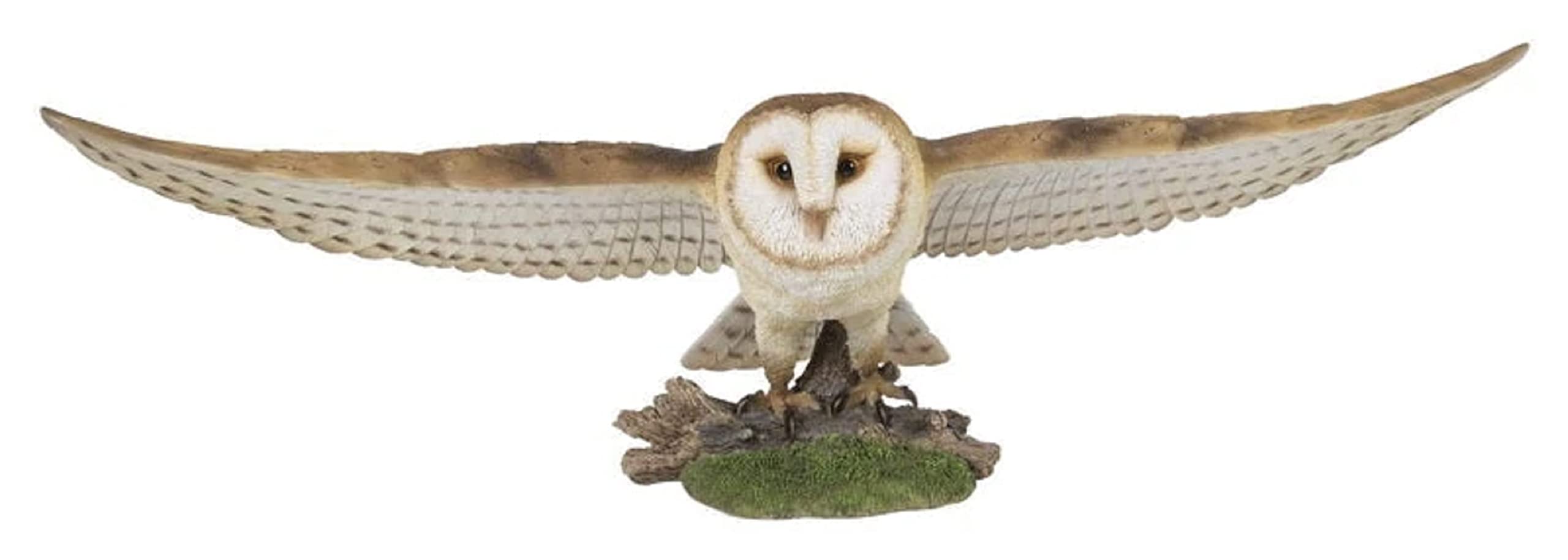 Hi-Line Barn Owl Flying, 30.91-inch Width