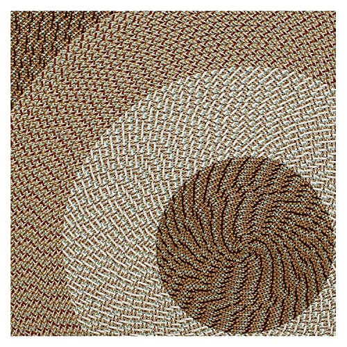 Better Trends Country Braid Collection Is Durable And Stain Resistant Reversible Indoor Area Utility Rug 100% Polypropylene In Vibrant Colors, 96" X 132" Oval, Straw Stripe #TOP7