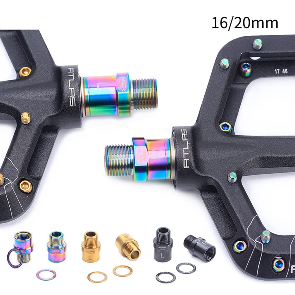 Prolunghe Per Pedali Bici In Lega Di Titanio - 16mm / 20mm, Allunga Pedale Per Mountain Bike, Coppia - 2