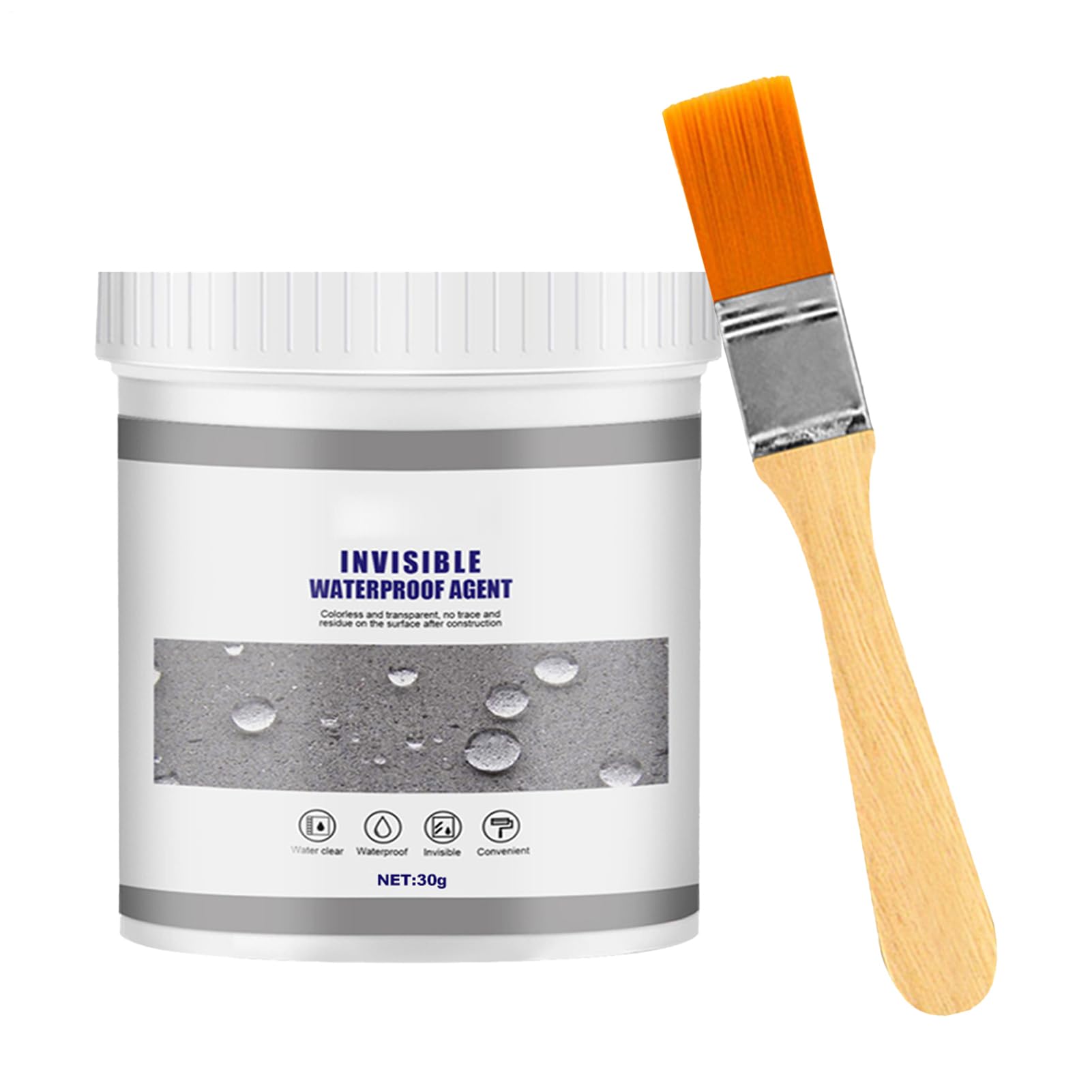 Invisible Waterproof Sealant Anti-Leaking Clear Insulation Sealant Super Strong Anti-Leakage Agent, Transparent Coating For Insulation, Tile Trapping Repair And Wall Mending - Home Roof Bathroom