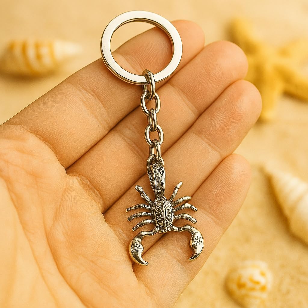 3D Scorpion Keychain – Cool Keychains For Women Bag Charm, Animal Key Chains Gifts For Men Boys and Scorpio Birthday Halloween - Image 2