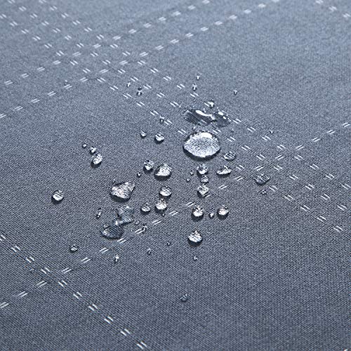 Sd Sdliving Lance Gray Dyed Grid Polyester Tassel Waterproof Handmade Trim Shower Curtain For Bathroom,Fringe Border Fabric Bath Curtains,72" W X 72" H #TOP1