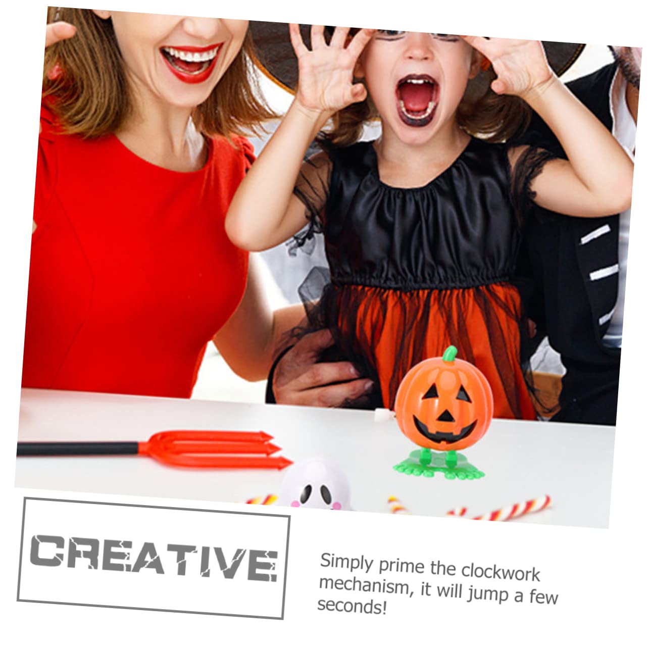 BESTonZON 45 Pièces Jouets à Remontoir Citrouille Halloween Jouets Sauteurs pour Mécanique pour Fête Dhalloween