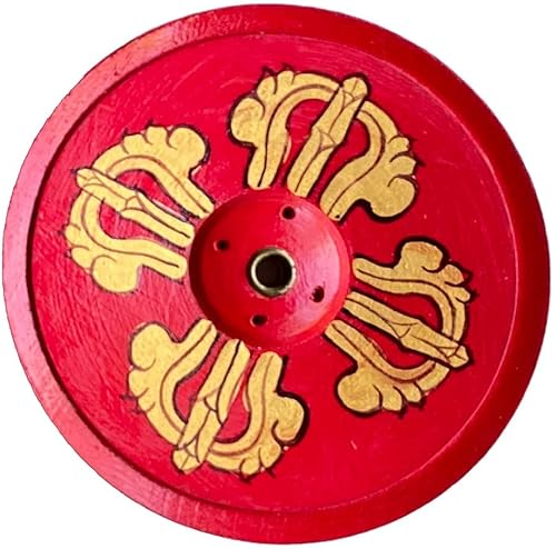 Miniatura 9 de Aroma Valley Divine Lotus - Soporte de incienso de madera pintado a mano y ecológico, para decoración del hogar, regalo de inauguración de la casa,