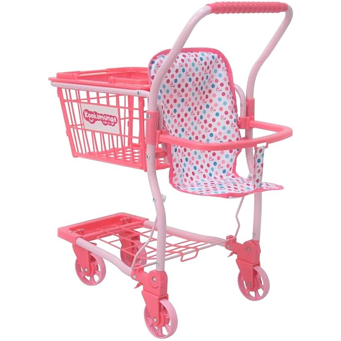 Buy KOOKAMUNGA KIDS 2 in 1 Toy Shopping Cart with Hand Basket