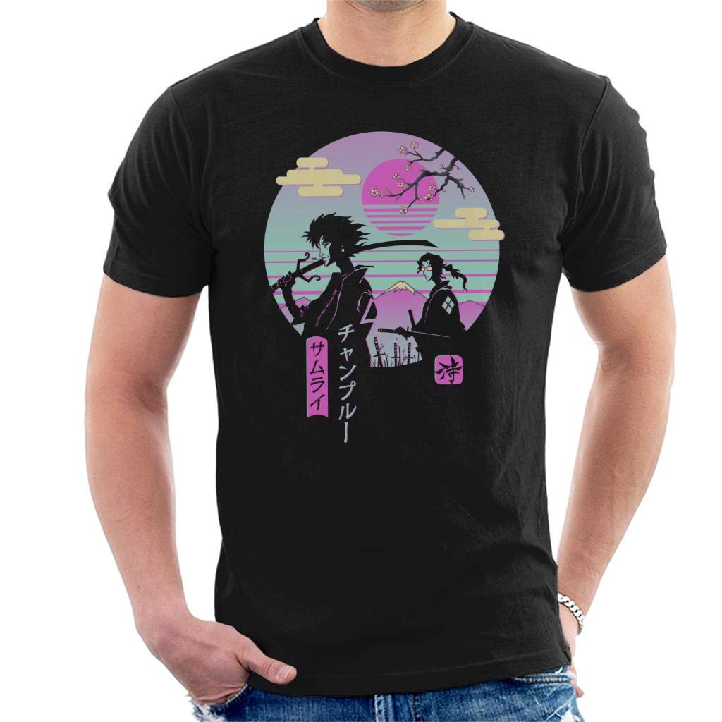 Cloud City 7 Men's Black Samurai Champloo Chillhop T-Shirt