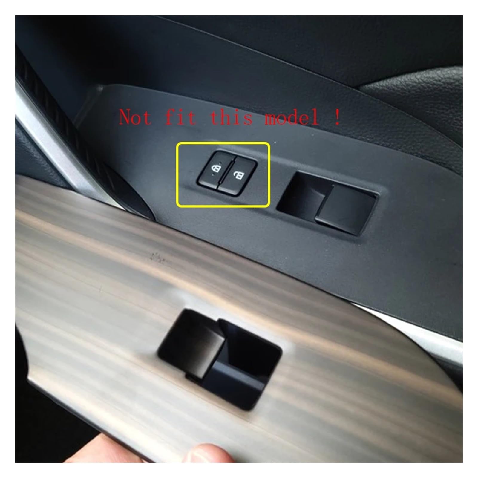 Wnętrze samochodu do Toyoty do RAV4 XA50 19-21 ABS panel podłokietnika drzwi samochodu przełącznik okna przyciski podnoszenia osłony akcesoria wykończeniowe naklejki akcesoria (D)