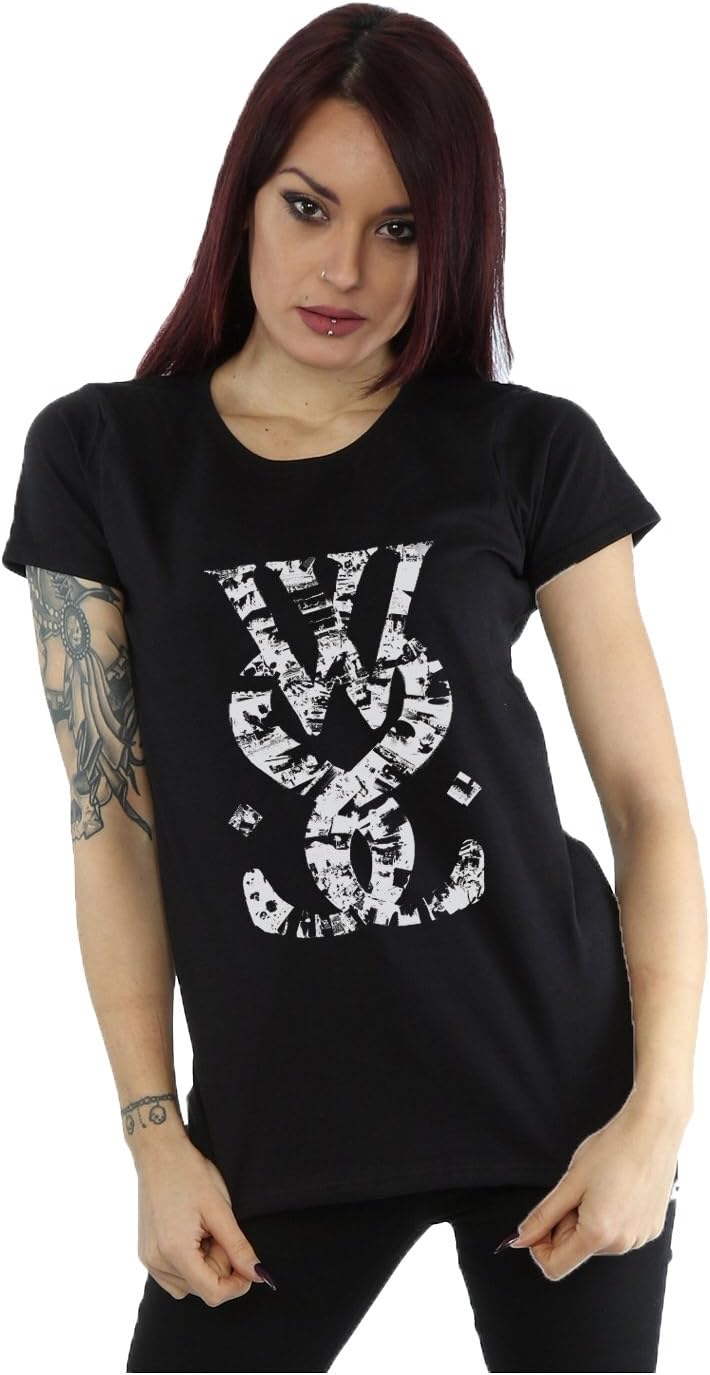 Women's Collage Emblem T-Shirt X-Small Black
