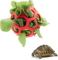 Bola de petisco de tartaruga, alimentador de feno pendurado, bola de grama, suporte para alimentador de frutas e vegetais, brinquedo de forrageamento para animais pequenos, animais de estimação,