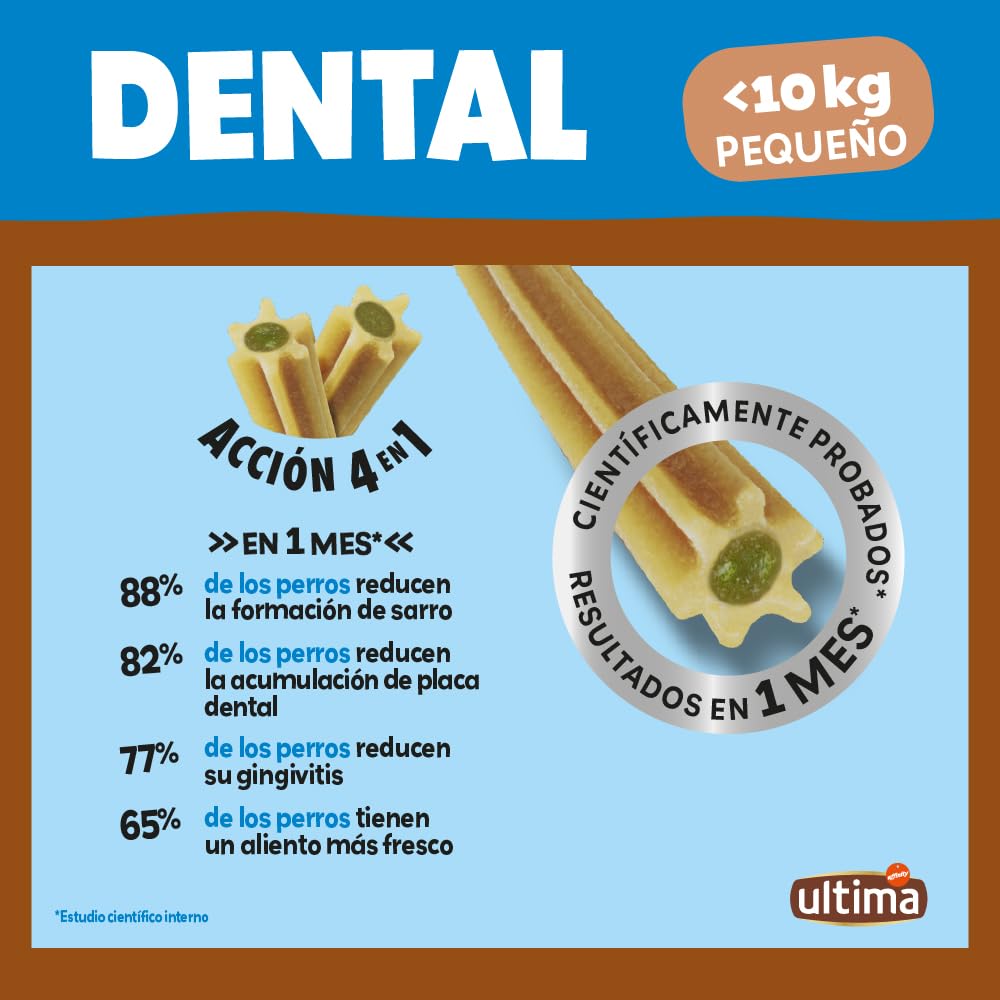 Ultima Snacks pour Chiens Mini/Petits bâtons dentaires 13 x 90 g